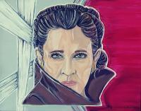 Celebrities - Leia Organa - Carrie Fisher - Acrylics